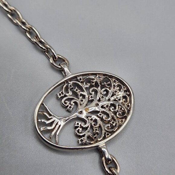 Tree of Life Chain Bracelet Vermeil Sterling Silver Filigree 925 JWBR India - Picture 9 of 13